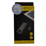 Dock Station Multifuncional 5 En 1 Tipo C - Hdmi (rj-45/usb)