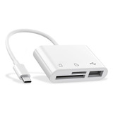 Lector De Memorias Raycue Usb Tipo C Blanco