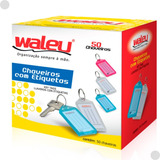 50 Chaveiro Colorido Organizador Chave Etiqueta Waleu