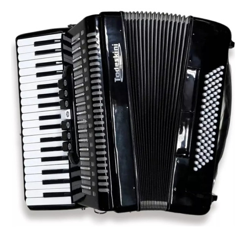 Acordeon Sanfona Gaita Todeskini 80 Baixos 7 Registro + Case