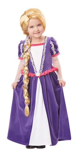 Peluca De Rapunzel Accesorio De Disfraz Para Niña Halloween