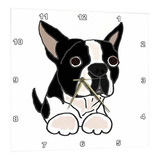 3drose Lindo Boston Terrier Puppy Dog Original - Reloj De Pa