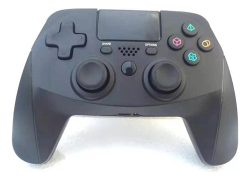 Joystick Controlador Preto Sem Fio Para Ps4 Ps3 Pc