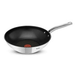 Wok Inducción 28 Cms Tfal Intuition B8171984 Acero Inox