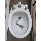 Bidet Ferrum Con Grifería Y Flexibles