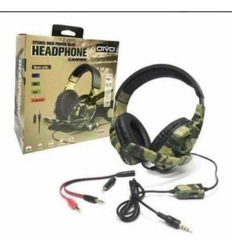 Headphone Gaming Camuflada Ps4 Ps3 Xbox One 360 N Switch T&z