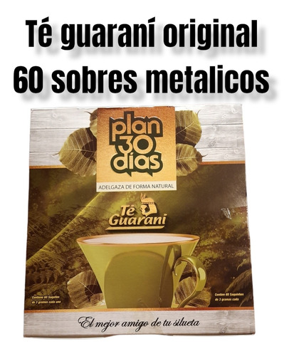 Té Guaraní Original 60 Sobres Metalicos