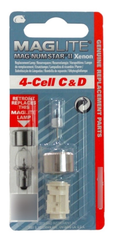 Repuesto Foco Para Lampara 4-cell C&d 500382 Maglite Color De La Linterna Xenon Color De La Luz Xenon