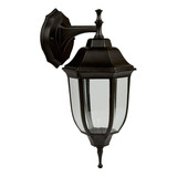 Lampara De Exterior Sobreponer Muro Decorativa 26 W Color Negro Tecnolite Ftl-6002d/n