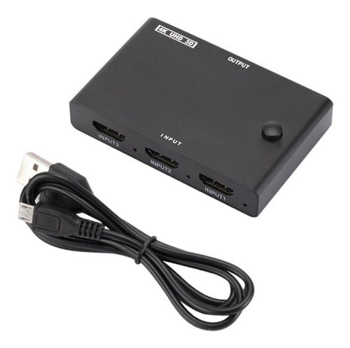 3 En 1 Salida Hdmi Switch 4k 2k Transmisión Rápida Para