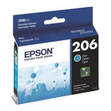 Cartucho De Tinta Epson 206 Para Impresora Xp-2101 Cyan