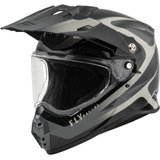 Casco Fly Racing Trekker Pulse Negro/gris 2x