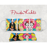 Kit Diseños Plantillas Tazas Frida Kahlo Sublimación M2