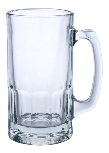 Super Tarro Cervecero Gigante 1 Litro Vaso Cerveza 12 Piezas Color Transparente