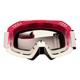 Goggle Techx2 Rosa/blanco C/ Mica Transparente Armazón Rosa