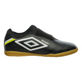 Chuteira Umbro Adamant Jr Futsal Infantil Preto Branco