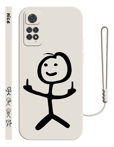 Funda De Silicona Para Xiaomi De Dibujos Matchman + Correas