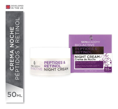 Skin Academy Crema Noche Antiarrugas 55 + Peptides & Retinol