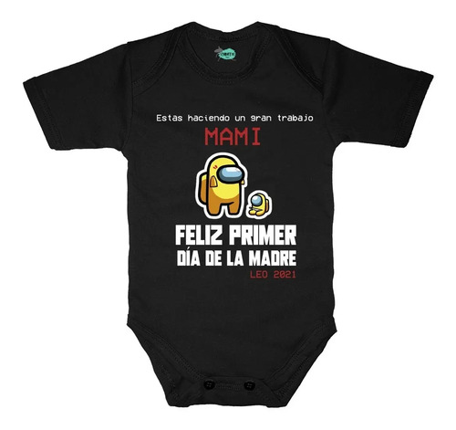 Pañalero Feliz Primer Dia De La Madre 2021 * Amoung Us *
