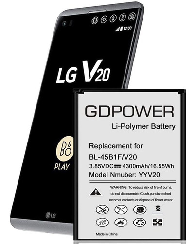 Batería LG V20, 4300 Mah De Alta Capacidad 0 Ciclo Batería B