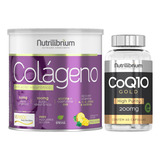 Colágeno Verisol 200g + Coenzima Q10 Gold 200mg 60 Cápsulas Sabor Abacaxi Com Hortelã