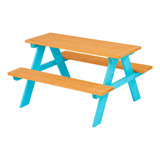 Teamson Kids - Juego De Mesa Y Bancas De Picnic De Madera P.