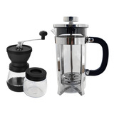 Prensa Francesa Inox 1000ml Com Moedor Manual Inox