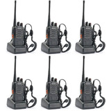 Bf-888s Uhf Walkie Talkie With Charge Radio De Dos Vías 6pcs