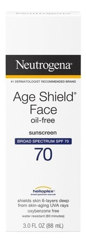 Neutrogena Age Shield Face Protector Solar Sin Aceite Spf 70
