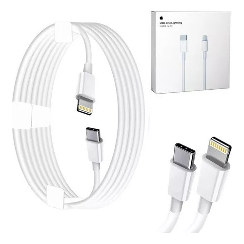  Cable Cargador iPhone iPad Usb Tipo C A Lightning 2metros