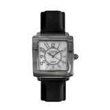 Reloj Feraud Mujer Cuero Negro Cuadrado Numeros F5547 Lsln