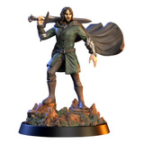 Miniatura D&d - Impresion 3d - Aragorn Señor De Los Anillos