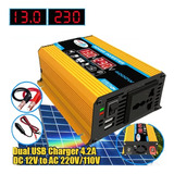 Inversor De Energia Para Carro Com Display Led 4000w 12v-110