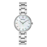 Reloj Clásico De Cuarzo Para Mujer Bulova De Acero Inoxidabl