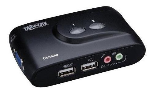 Tripplite Kvm 2 Puertos Usb Con Audio Y Cables - Techbox