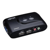 Tripplite Kvm 2 Puertos Usb Con Audio Y Cables - Techbox