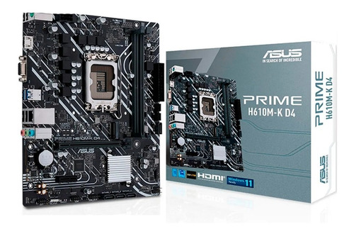 Motherboard Asus H610m-k D4 Intel 12va Lga1700 Ddr4 Pcreg