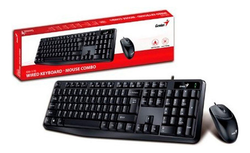 Combo Teclado + Mouse Genius Km-170 Color Del Mouse Negro 