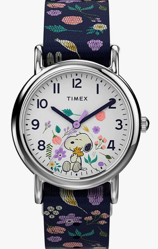 Timex Reloj De Mano Snoopy Floral Mujer 31 Mm Tw2v45900jt Dh