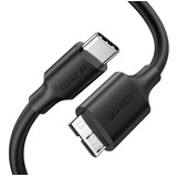 Cable Usb C A Micro B 3.0 De Alta Calidad Con La Mejor Veloc Color Negro