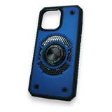 Case Uso Rudo Anillo Nvo Diseño Azul Para iPhone 6/7/8 Plus