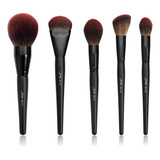 Jessup Brochas De Maquillaje De Cara Grande, 5 Piezas, Base