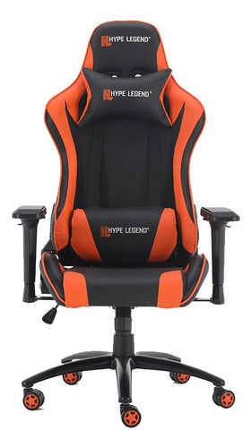 Silla Gamer Profesional Hype Legend Evil Naranja