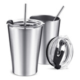 Vaso Térmico De Acero Inoxidable P/café, Vino, Cerveza, 2 Pz