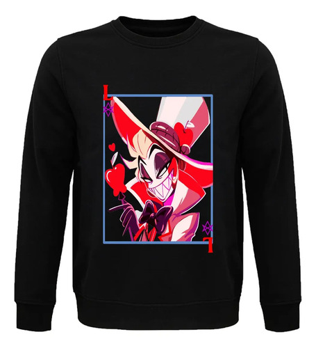 Sudadera Lucifer Morningstar Carta Poker Hotel Hazbin Anime