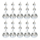 10pcs Bolas De Cristal Chandelier Prisms Colgantes Lágrimas