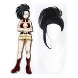 Mi Héroe Academia Yaoyorozu Momo Cosplay Peluca Pelo 40cm