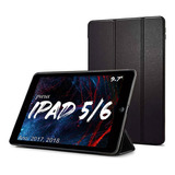 Smart Case Para iPad 5 Tela 9.7 A1822 A1823 Magnética Preta