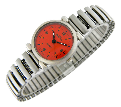 Reloj Montreal Mujer Ml1171 Malla Elastizada De Acero Inox.