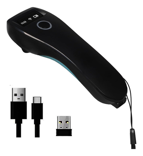 Rabitpos Mini Escáner De Código De Barras Bluetooth 2d, 3 En